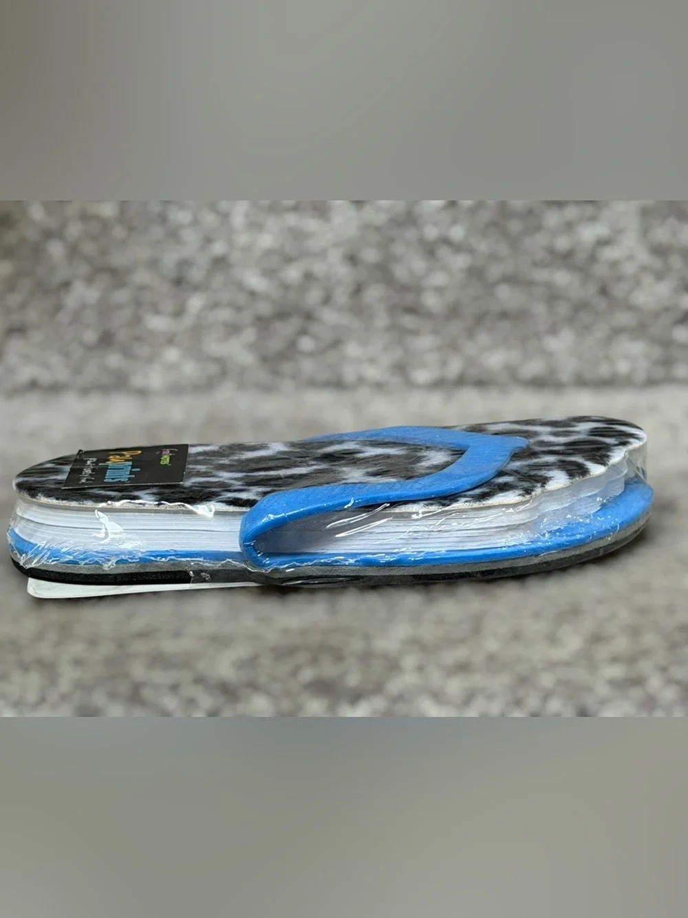 NEW Y2K FootNotes Pawprints Flip Flop Notepad Leopard Print Novelty Desk Kidcore